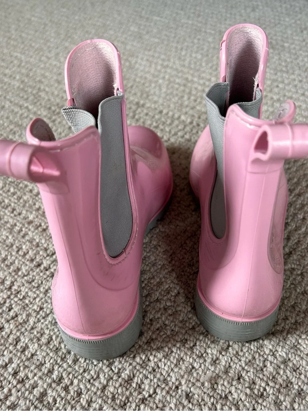 Women's Esmara bubble gum Pink Chelsea Rain Boots - Waterproof Ankle Booties